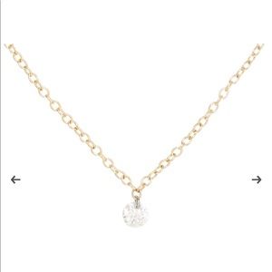 Catbird diamond pinprick necklace, yellow gold